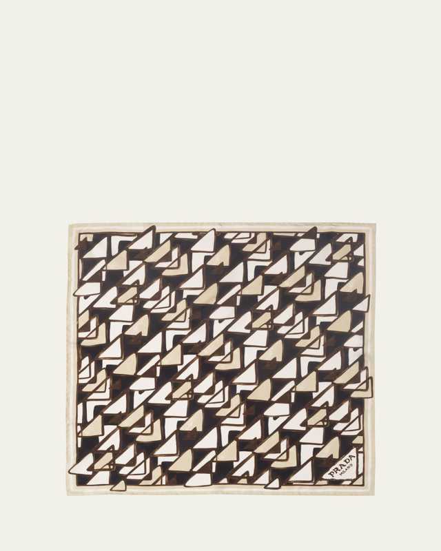 Medium Printed Silk Scarf